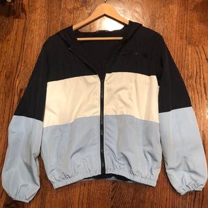 Navy, White and Blue windbreaker